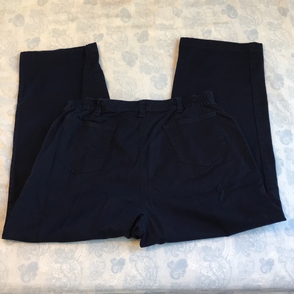 Karen Scott Sport Navy Trousers, 14P - Picture 2 of 7